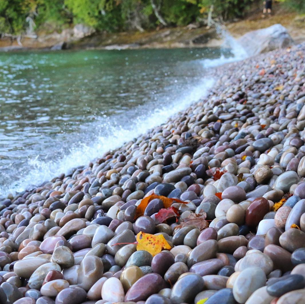 Grand Island Pebble Beaches