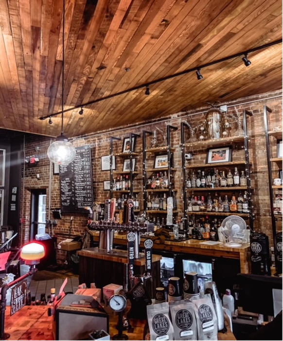 Interior of Great Lakes Coffee Roasting Company